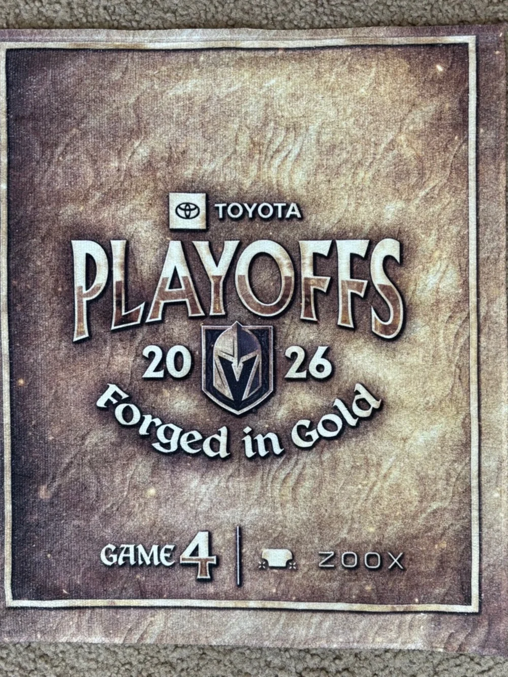 Tomas Hertl Rally Towel Vegas Golden Knights Stanley Cup Final Playoffs Game 4